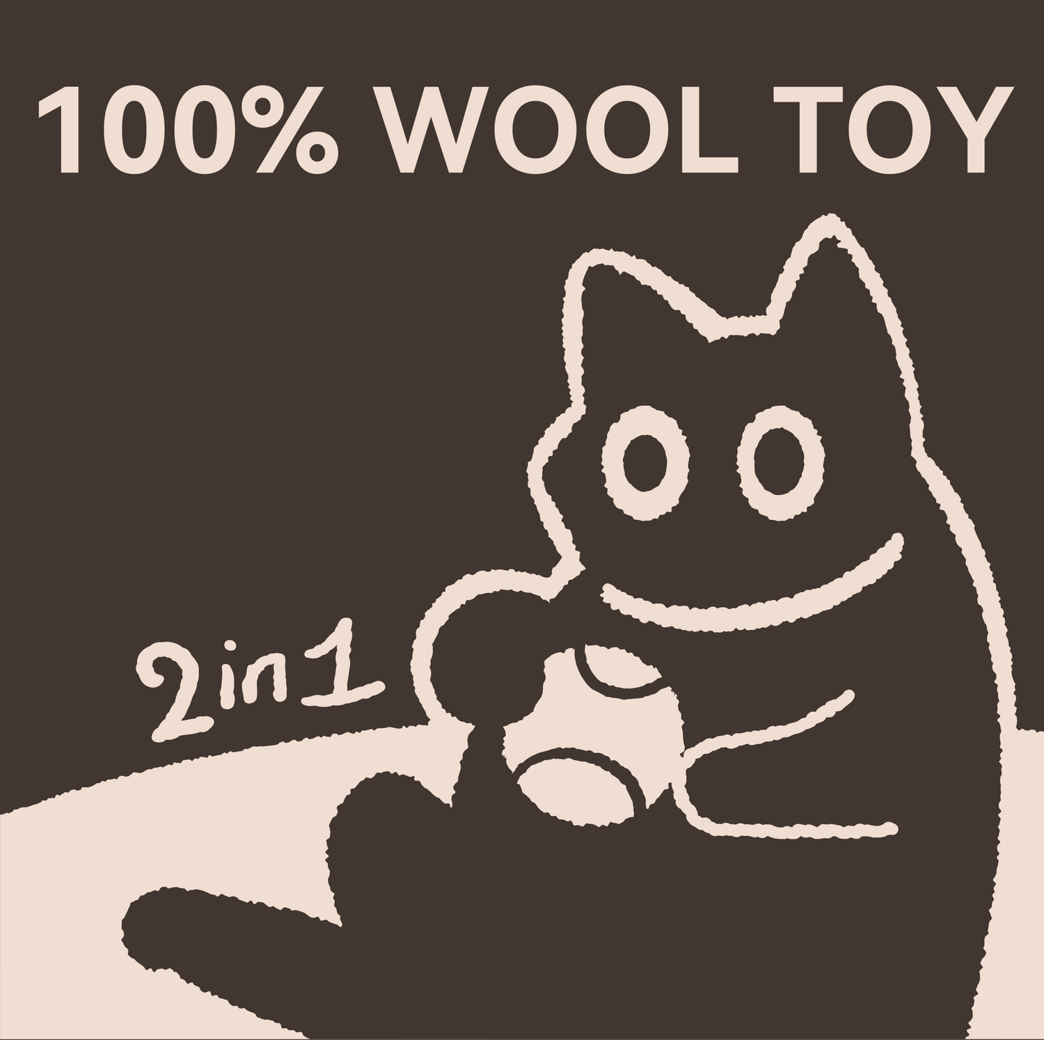 Cat playing with a wool ball toy—fun and scent-enriched playtime in one.