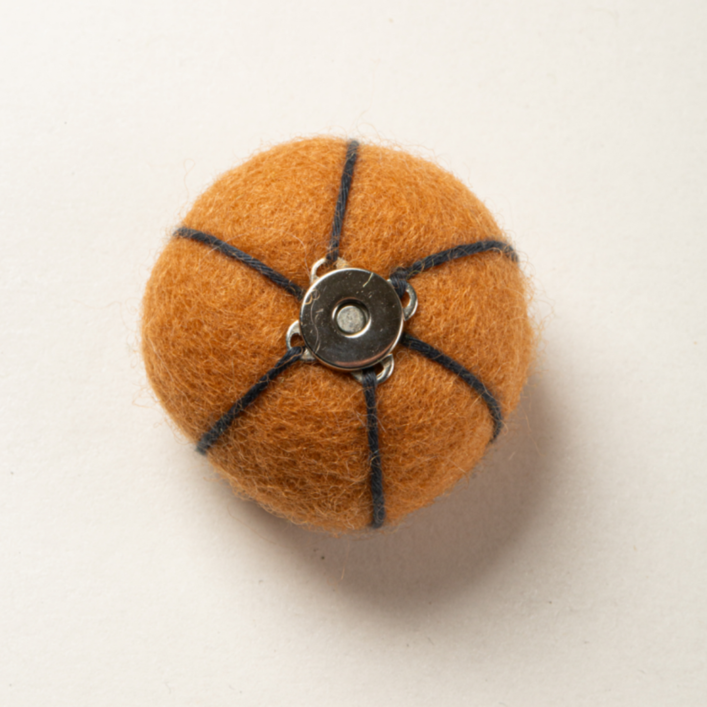 Natural Wool Pumpkin Cat Toy