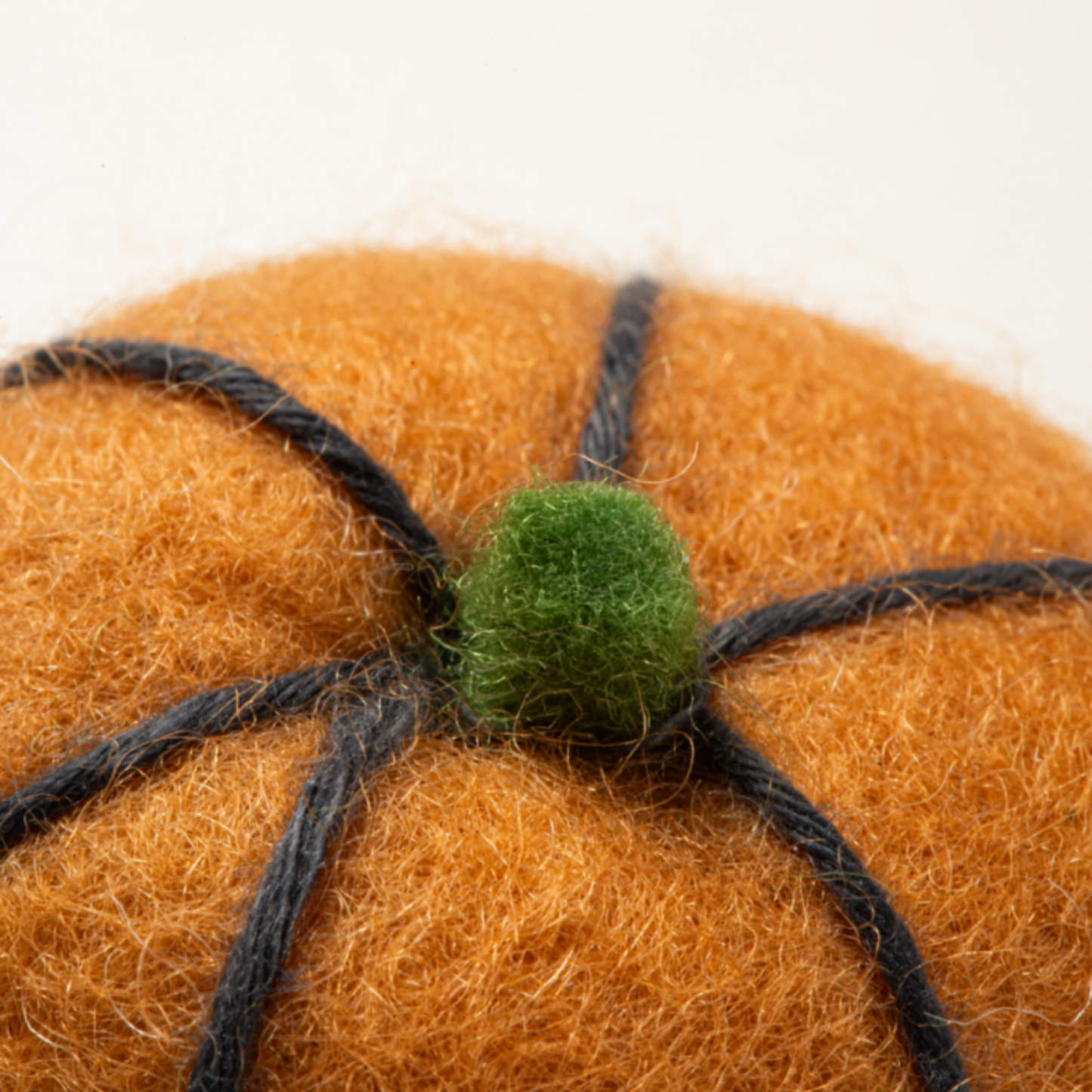 Natural Wool Pumpkin Cat Toy
