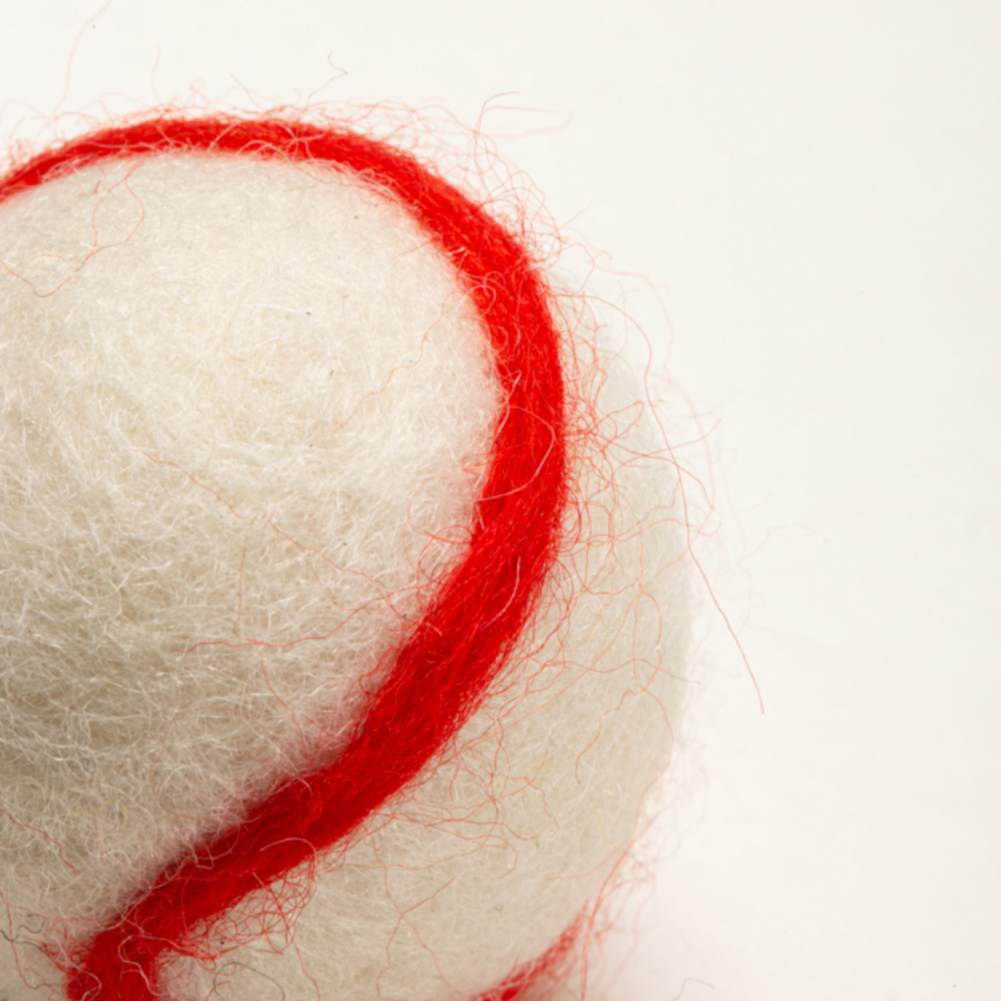 Natural Wool Baseball Cat Toy