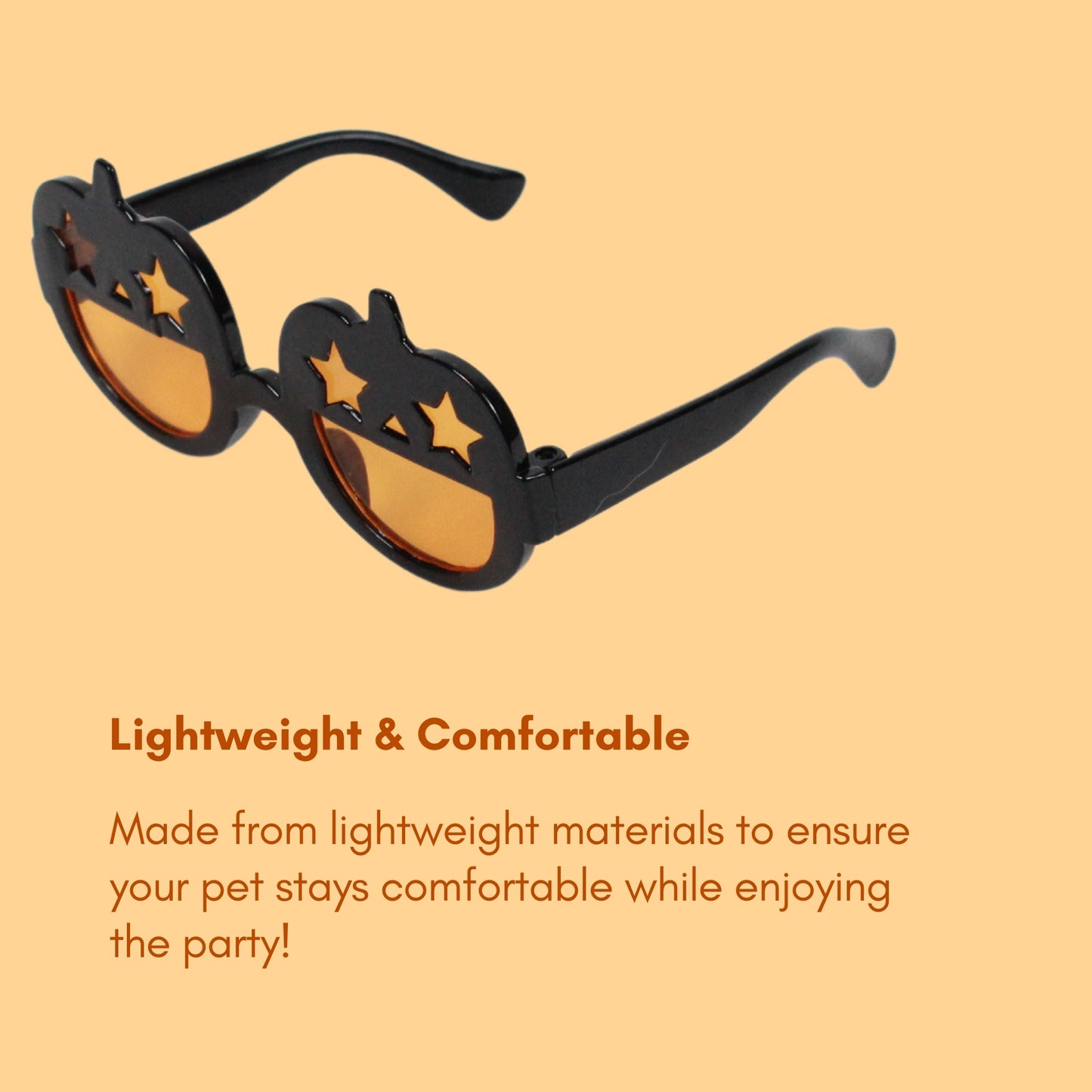 Black Halloween Pumpkin Sunglasses