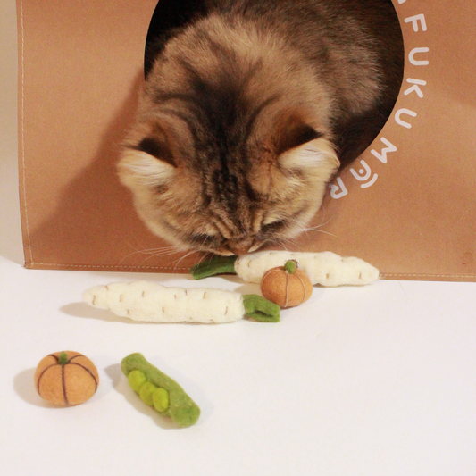 Handmade Wool Daikon Cat Toy