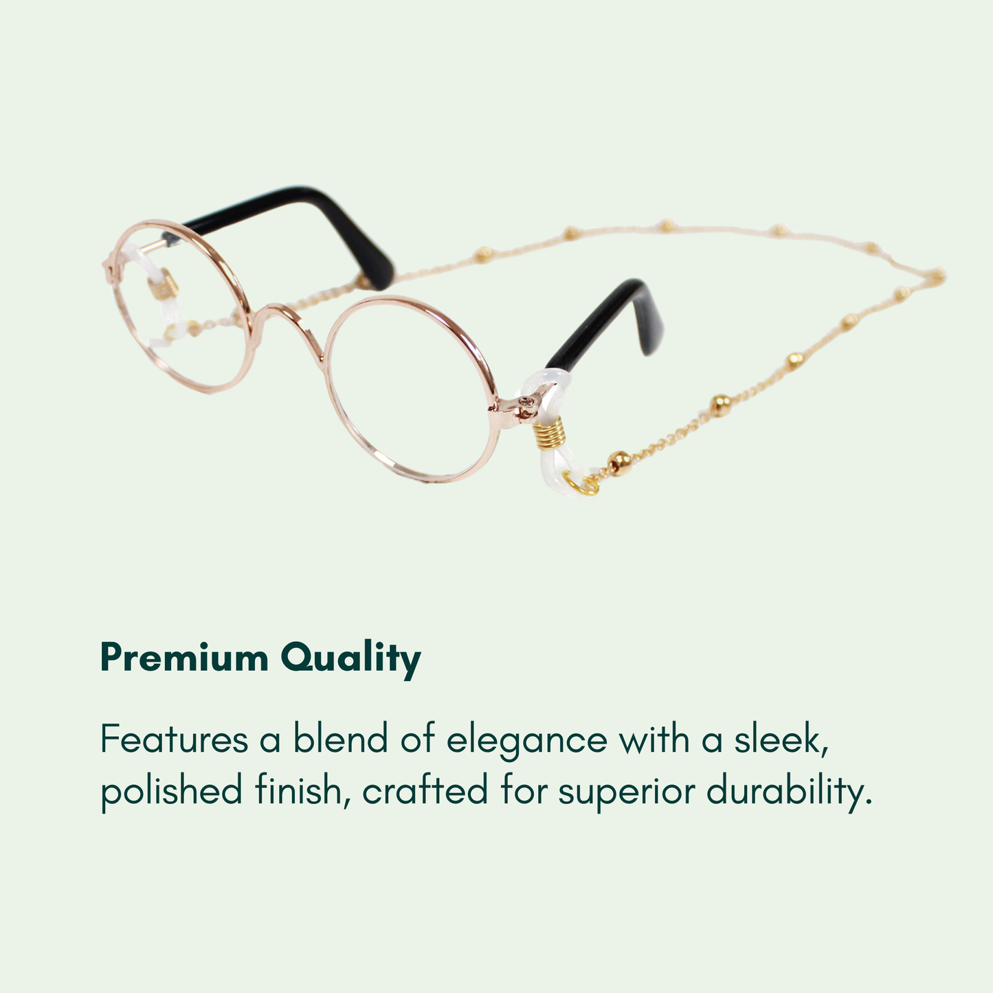 Golden Round Frame Glasses