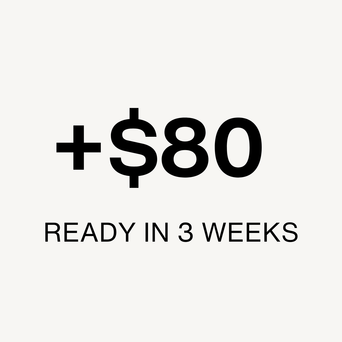 Priority Crafting Service (3 weeks)