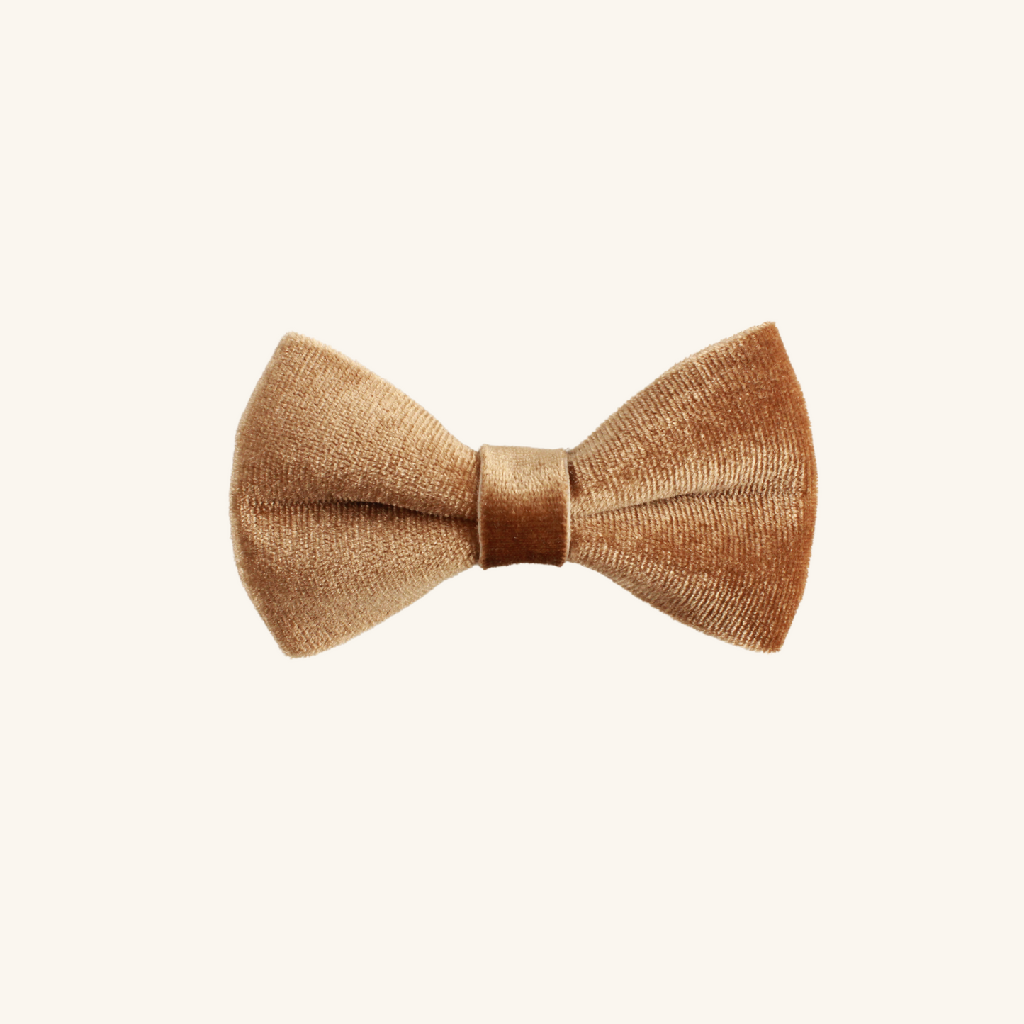 Modular Cat Collar with Camel Brown Velvet Bow