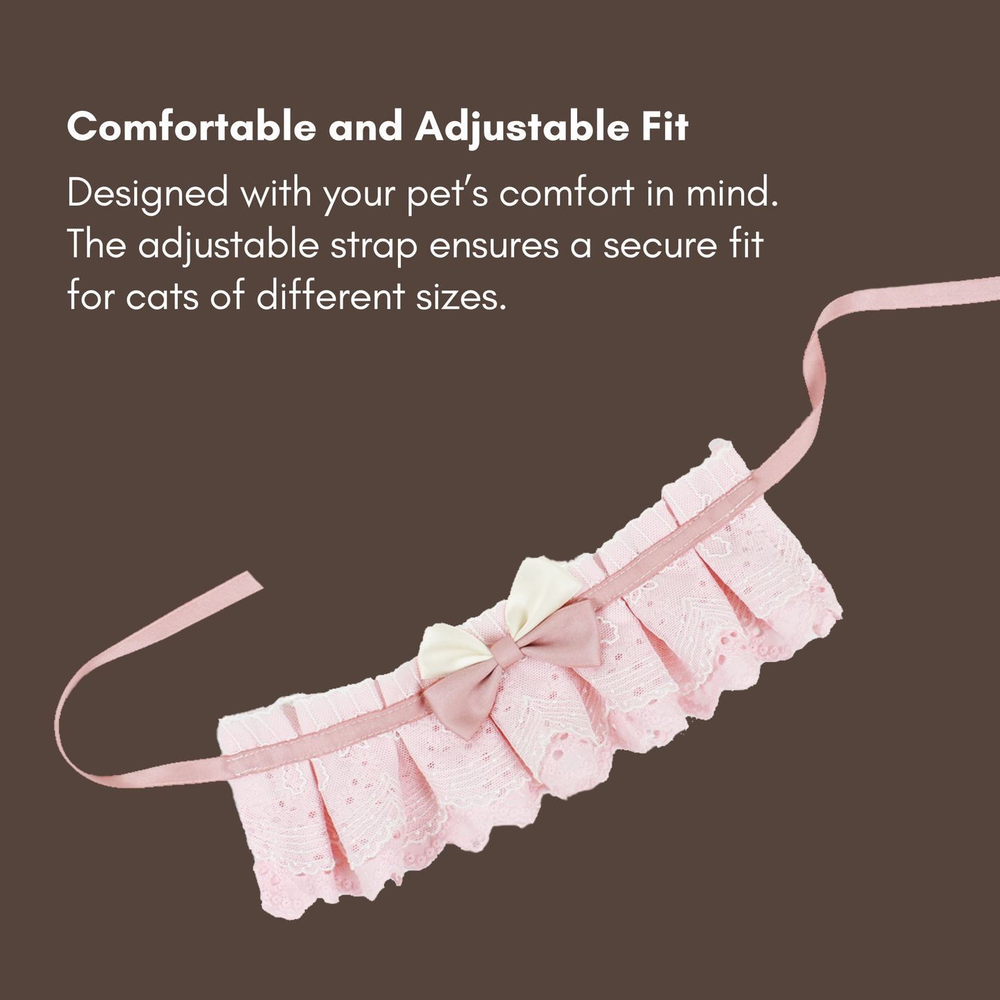 Coral Pink Embroidered Cotton Ruffle Lace Princess Collar