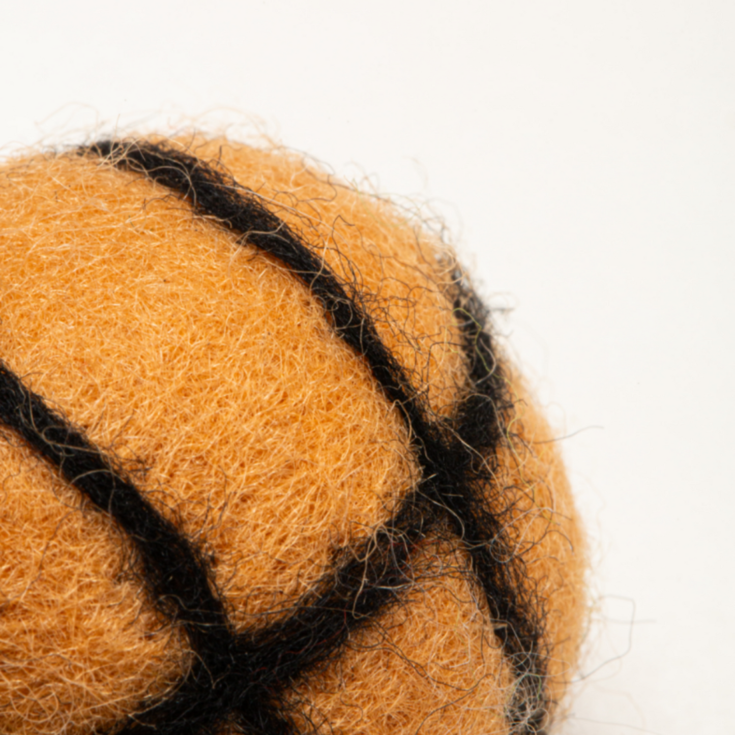 Natural Wool Basketball Cat Toy