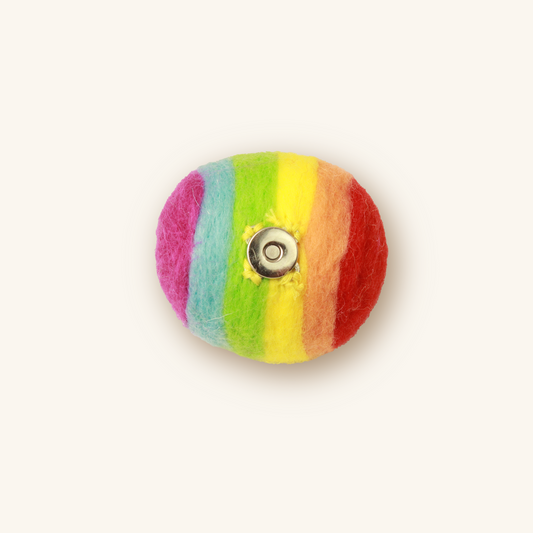 Handmade Wool Pride Ball Cat Toy