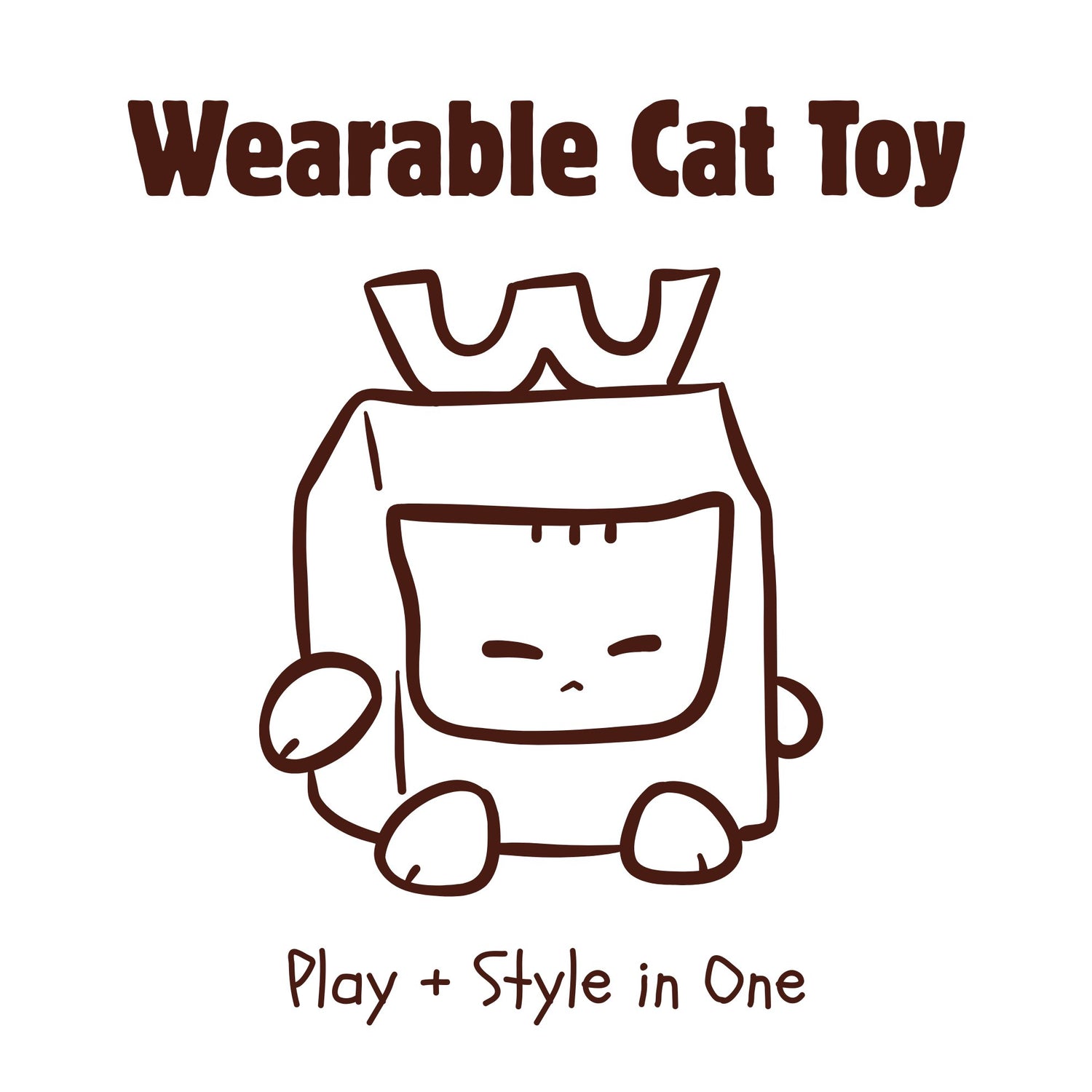Interactive wearable cat toy that doubles as a charm, made with safe and natural materials.