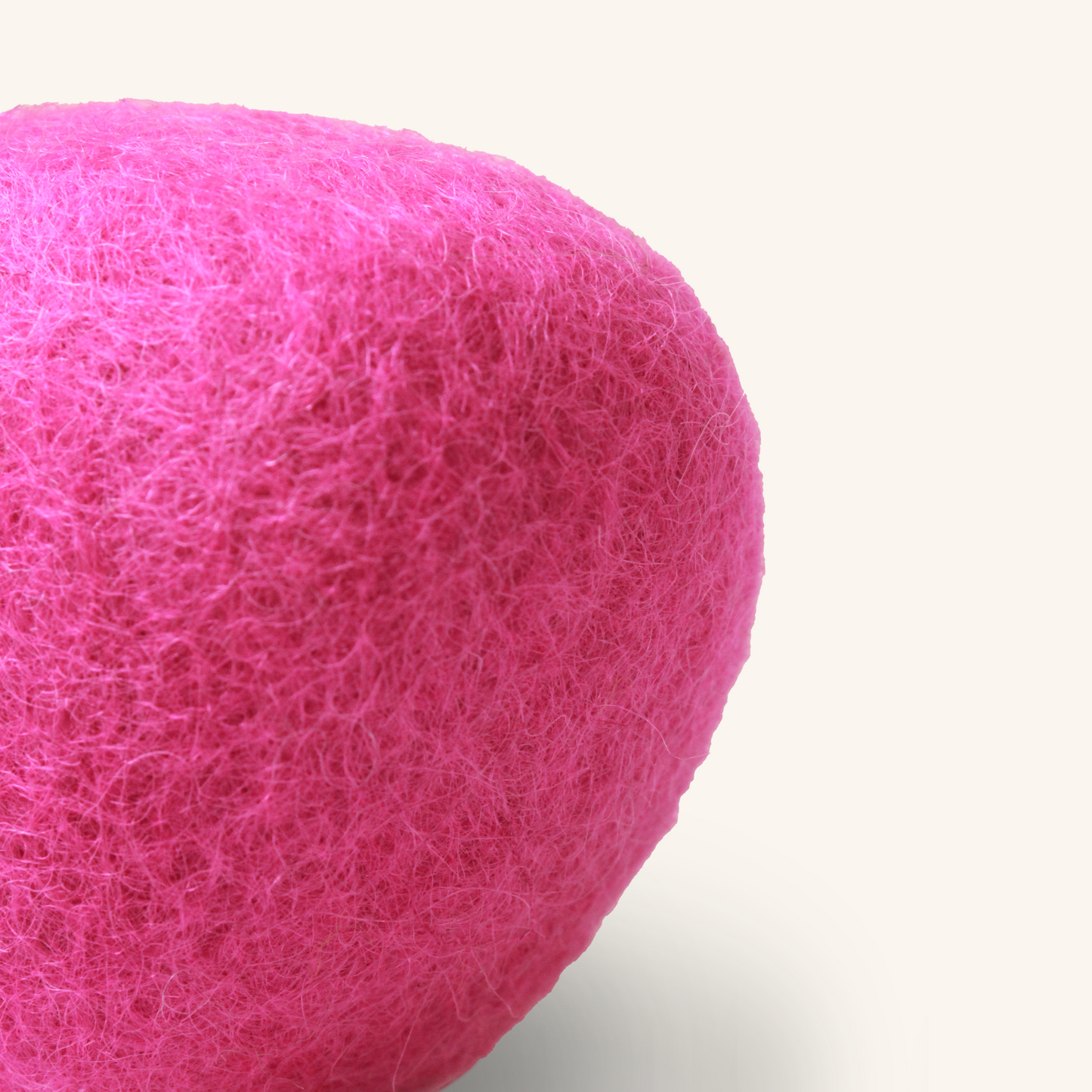Handmade Wool Pink Triangle Cat Toy