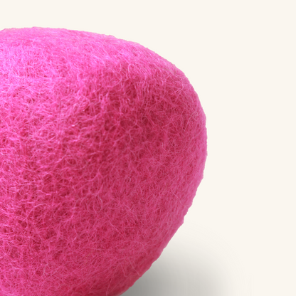 Handmade Wool Pink Triangle Cat Toy