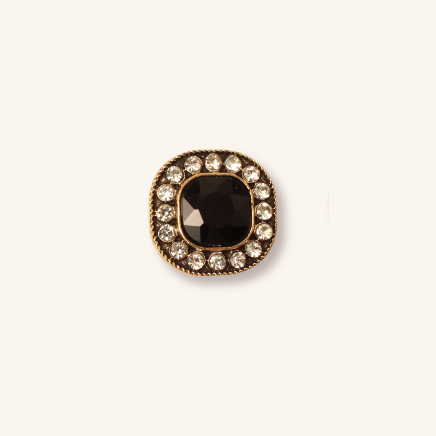 Interchangeable Vintage Bronze Rhinestone Charm