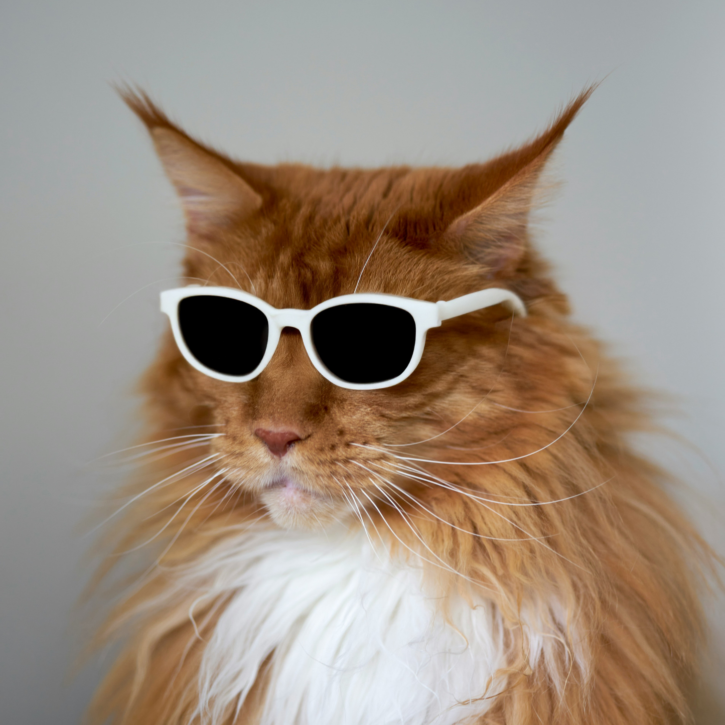 White Frame Sunglasses
