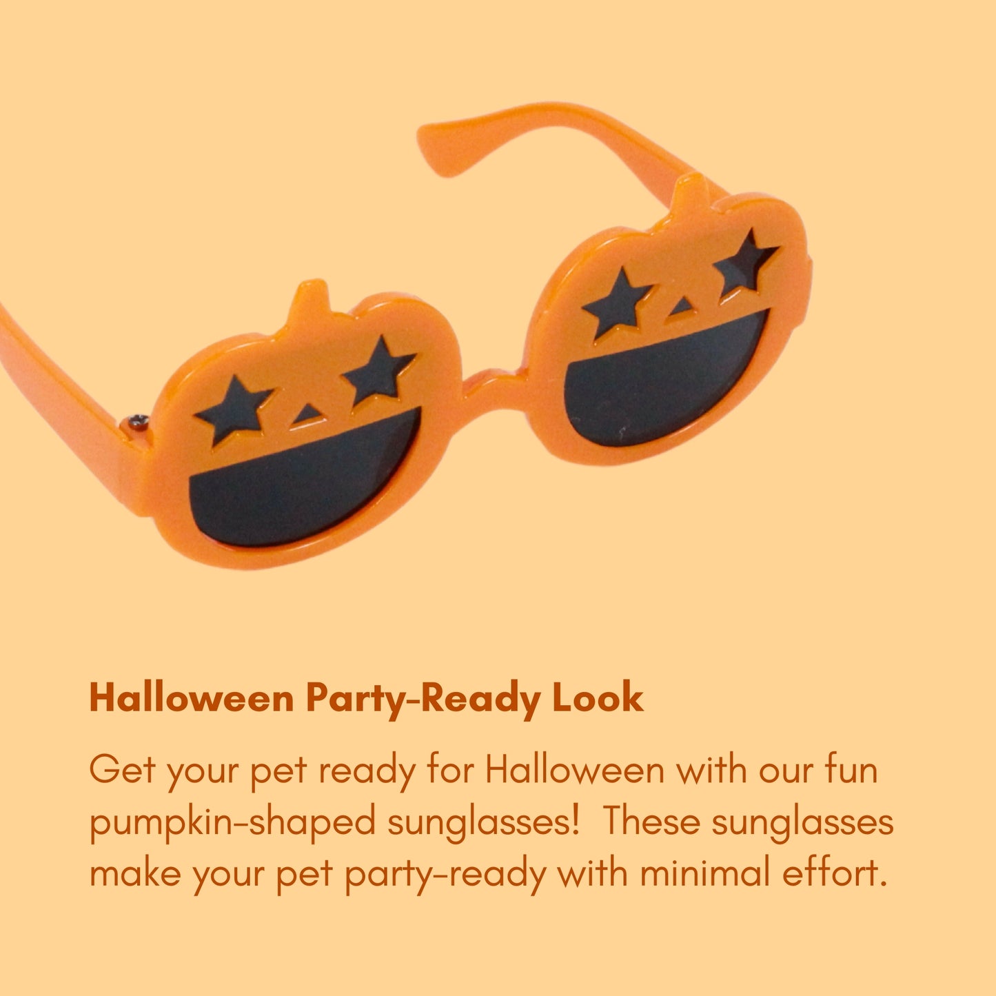 Orange Halloween Pumpkin Sunglasses