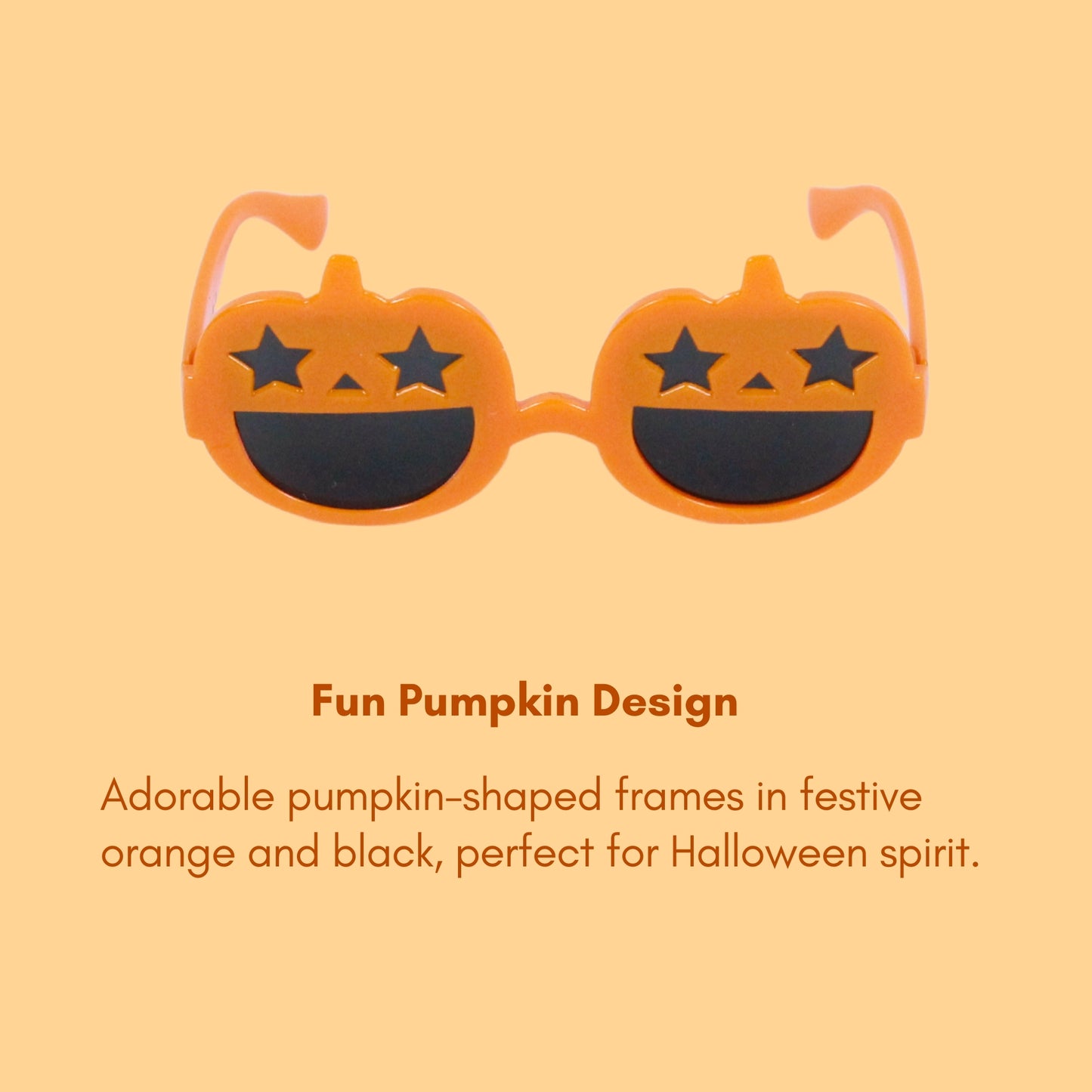 Orange Halloween Pumpkin Sunglasses