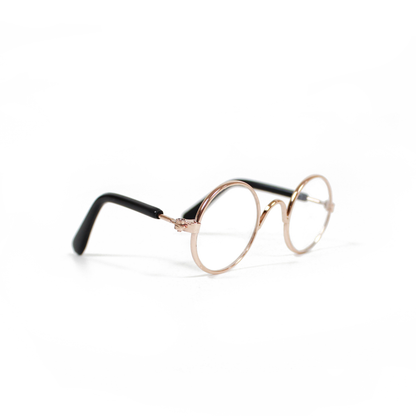 Golden Round Frame Glasses