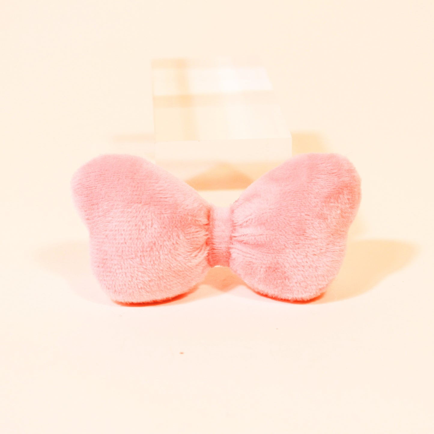 Light Pink Bowknot Catnip Toy for Playful Cats