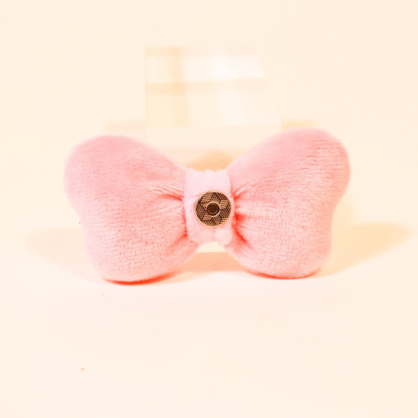 Light Pink Bowknot Catnip Toy for Playful Cats