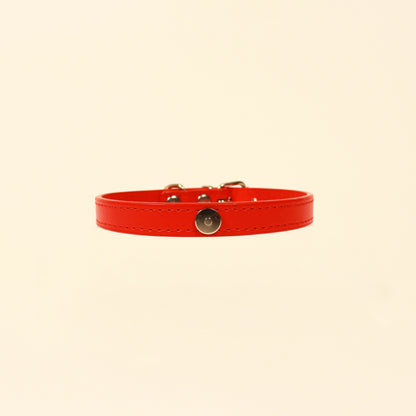 Modular Cat Collar with Bright Pink Velvet Bow and Zircon Shine