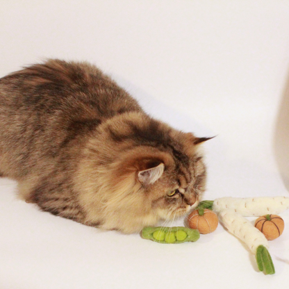 Handmade Wool Daikon Cat Toy