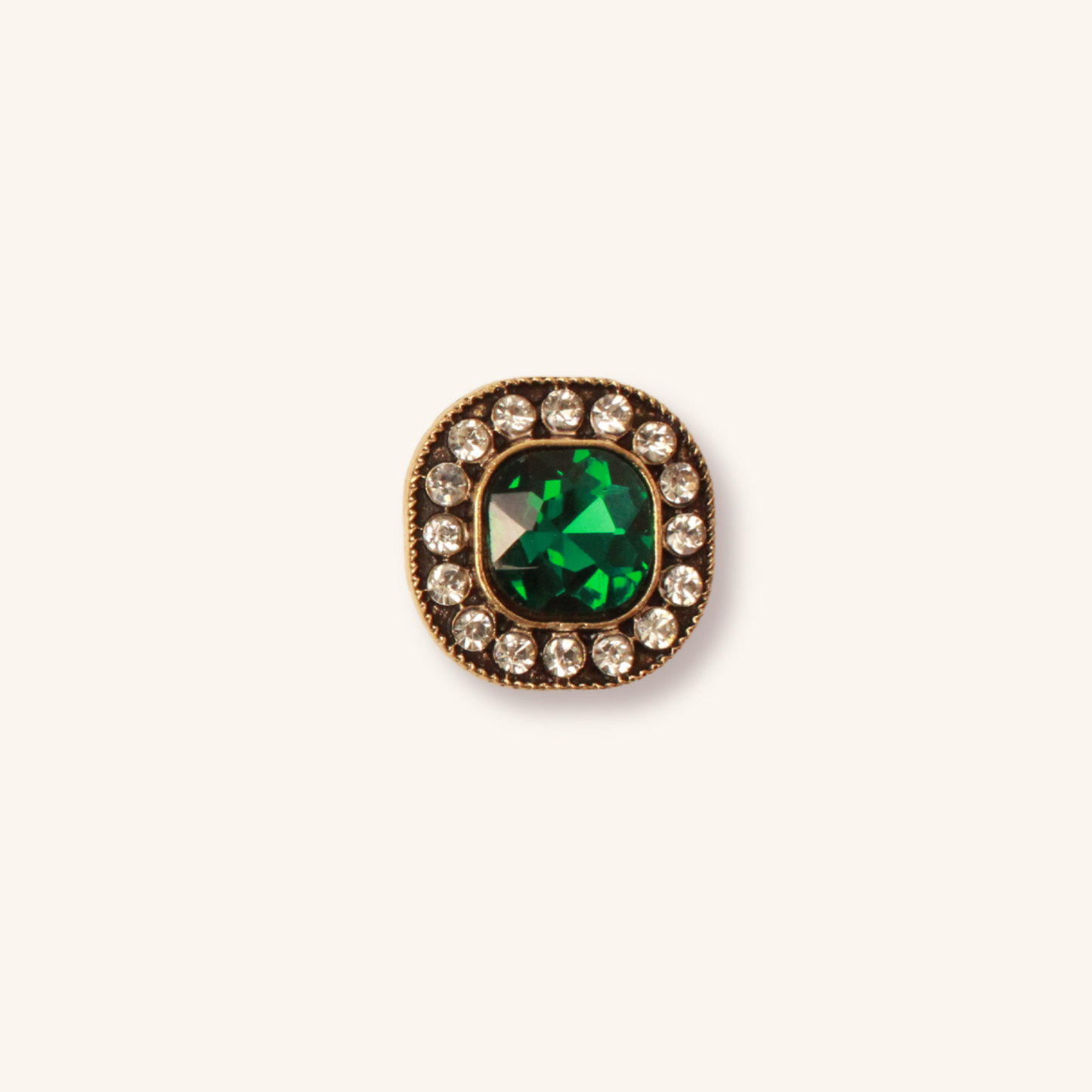 Interchangeable Vintage Bronze Rhinestone Charm