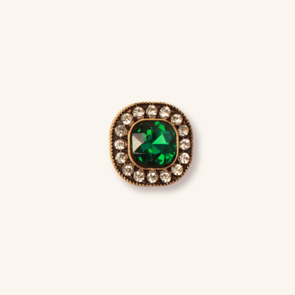 Interchangeable Vintage Bronze Rhinestone Charm