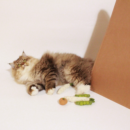 Handmade Wool Daikon Cat Toy