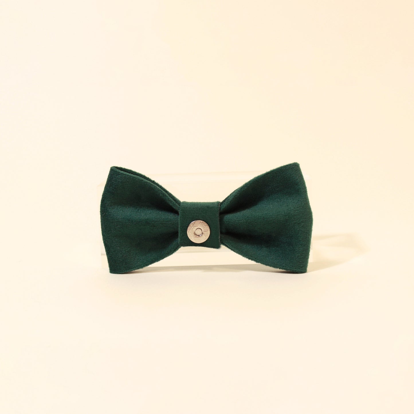 Modular Cat Collar with Green Velvet Bow