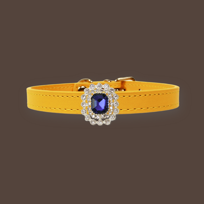Gold Luxury Cat Collar with Halo Gem Charms