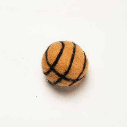 Handmade Wool Basketball Cat Toy
