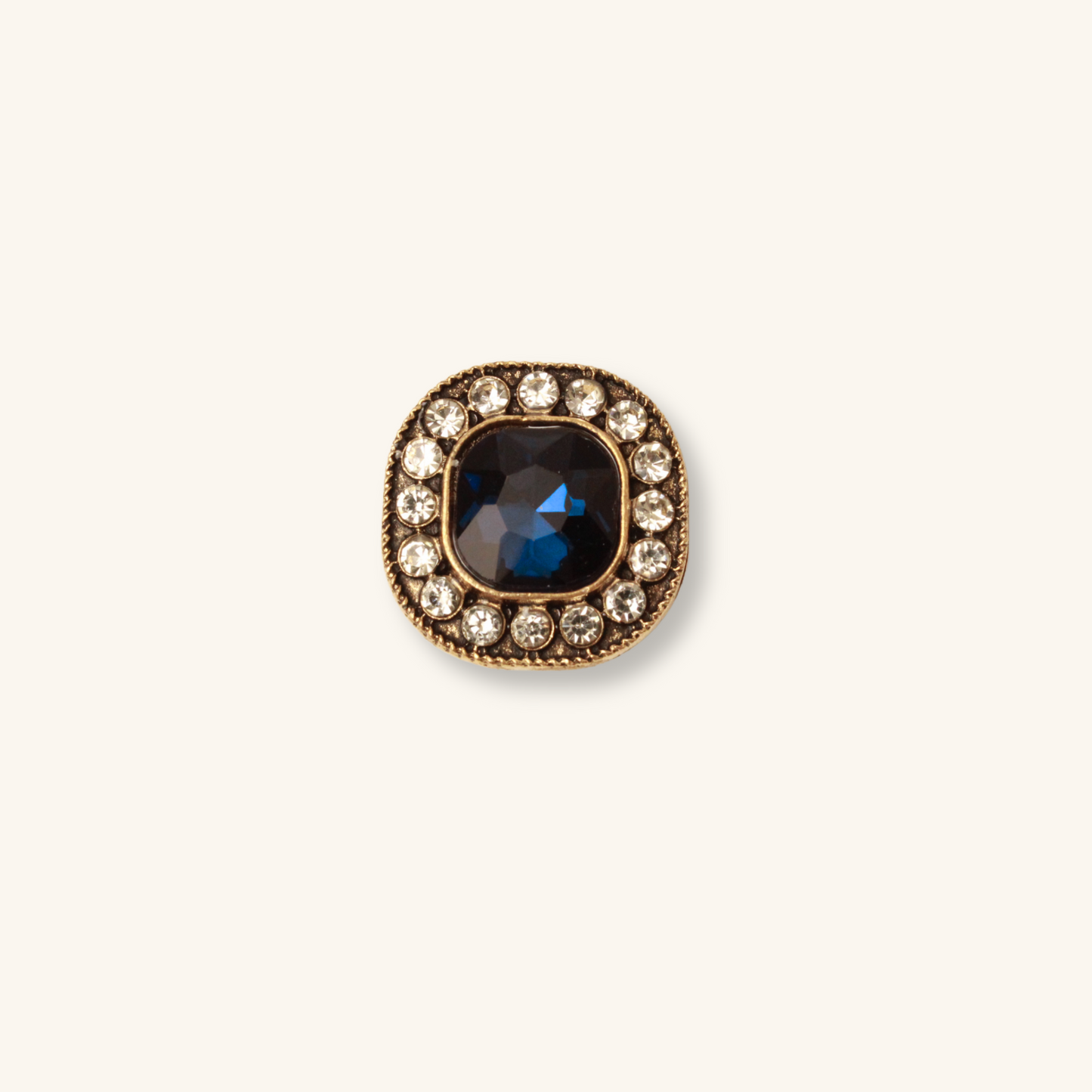 Interchangeable Vintage Bronze Rhinestone Charm