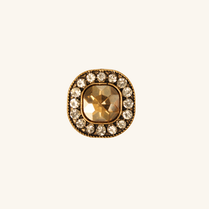 Interchangeable Vintage Bronze Rhinestone Charm