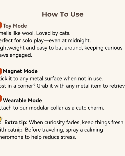 Moricat Handmade Canada Maple Leaf Wool Cat Toy