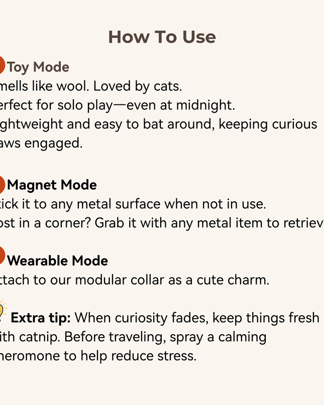 Moricat Handmade Wool Owl Cat Toy