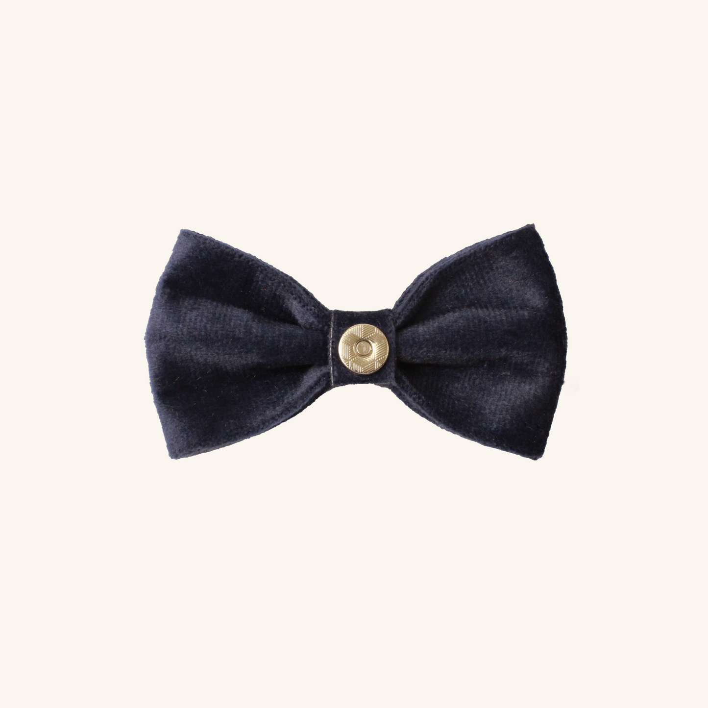 Modular Cat Collar with Deep Midnight Blue Velvet Bow