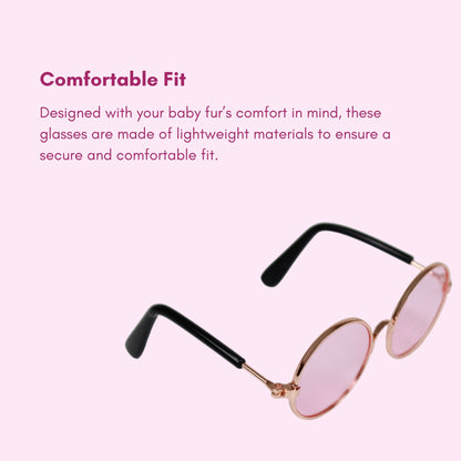 Pink Transparent Shade Sunglasses for Pets
