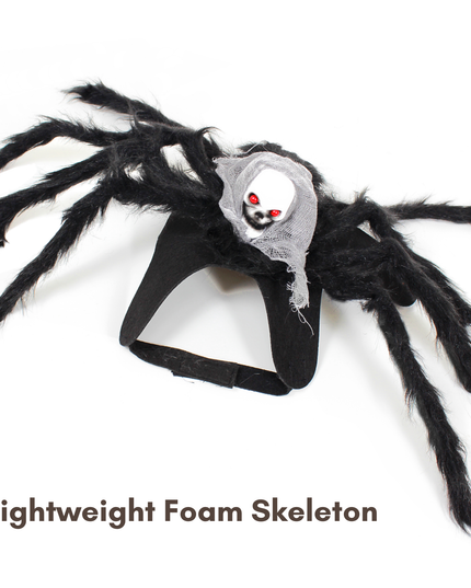Halloween Spider with Head Scarf Pet Costume