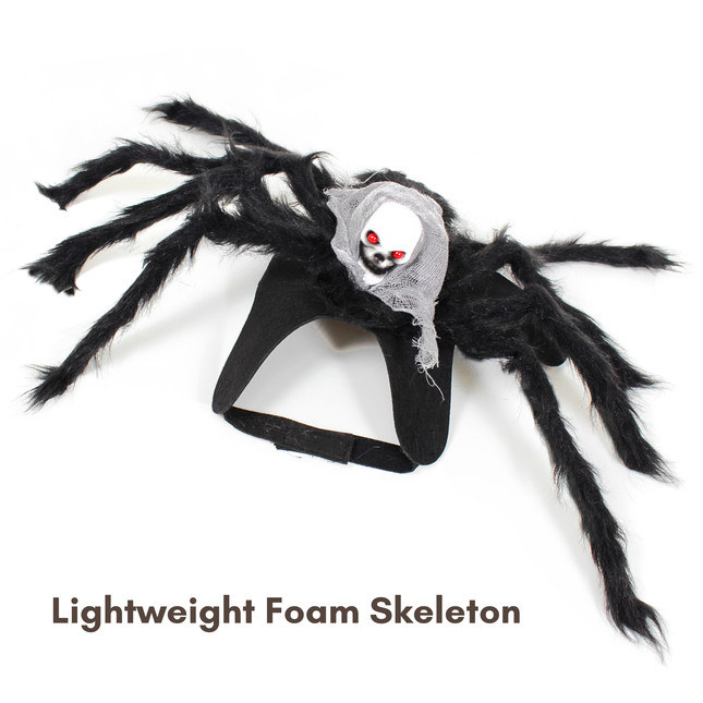 Halloween Spider with Head Scarf Pet Costume