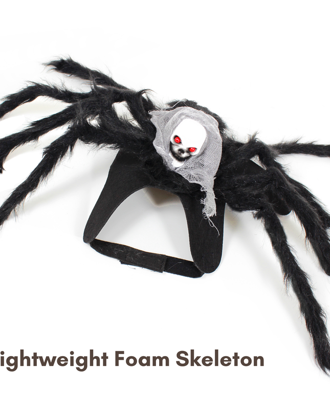 Halloween Spider with Head Scarf Pet Costume