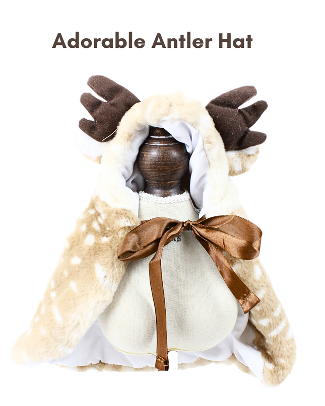 Adorable Reindeer Pet Costume Cloak