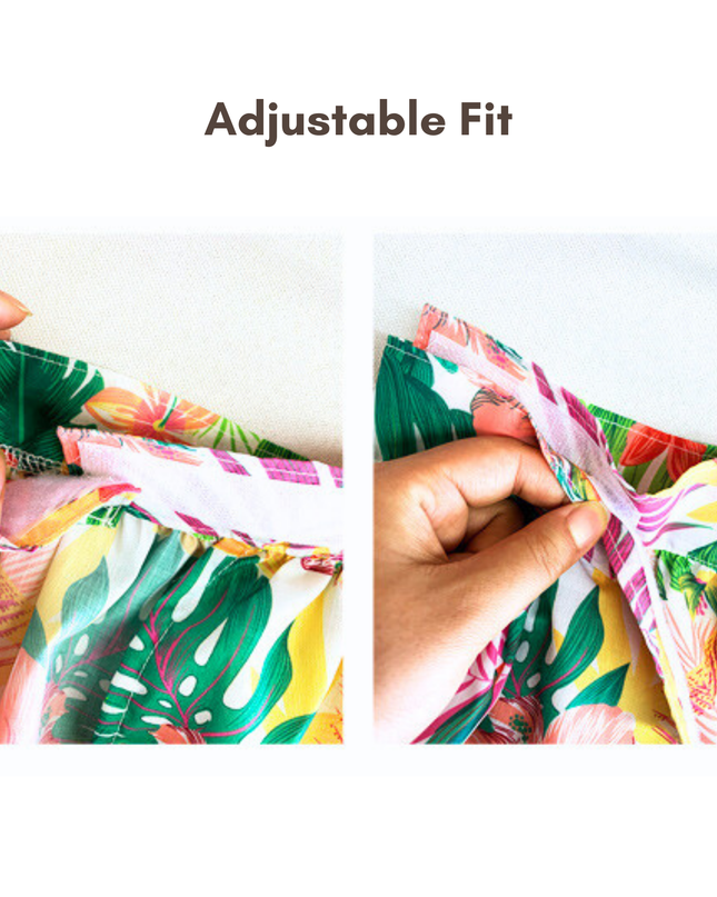 Tropical Hawaii Bikini Costume for Cats and Dogs – Adjustable Summer Skirt Set