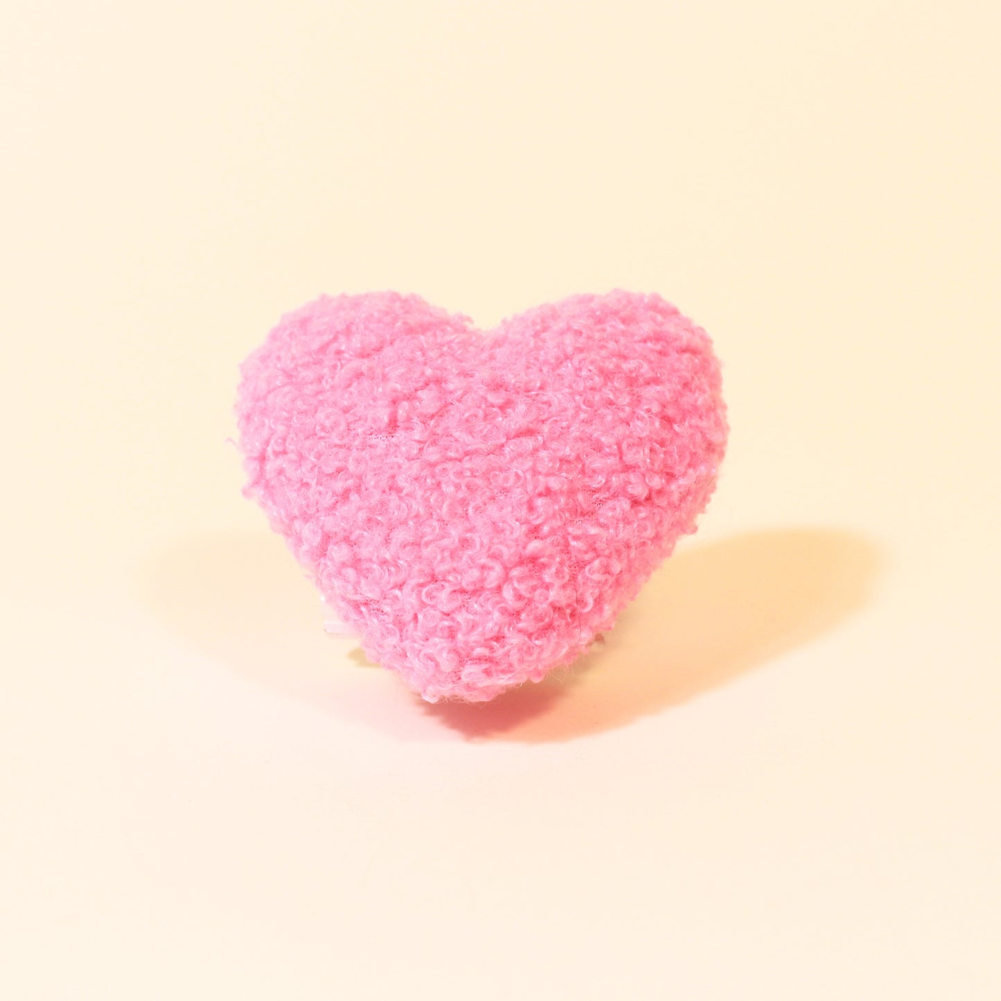 Hot Pink Plush Catnip Heart Toy for Playful Cats