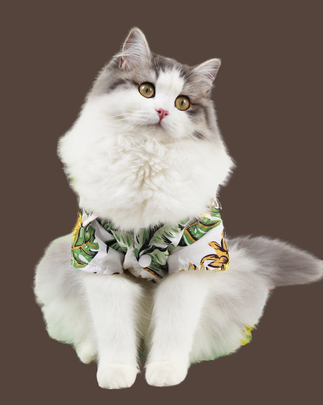 Soft Cotton Hawaii T-Shirt for Cats and Small Dogs