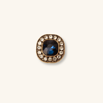 Interchangeable Vintage Bronze Rhinestone Charm