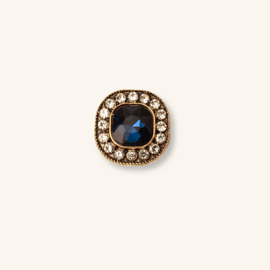 Interchangeable Vintage Bronze Rhinestone Charm