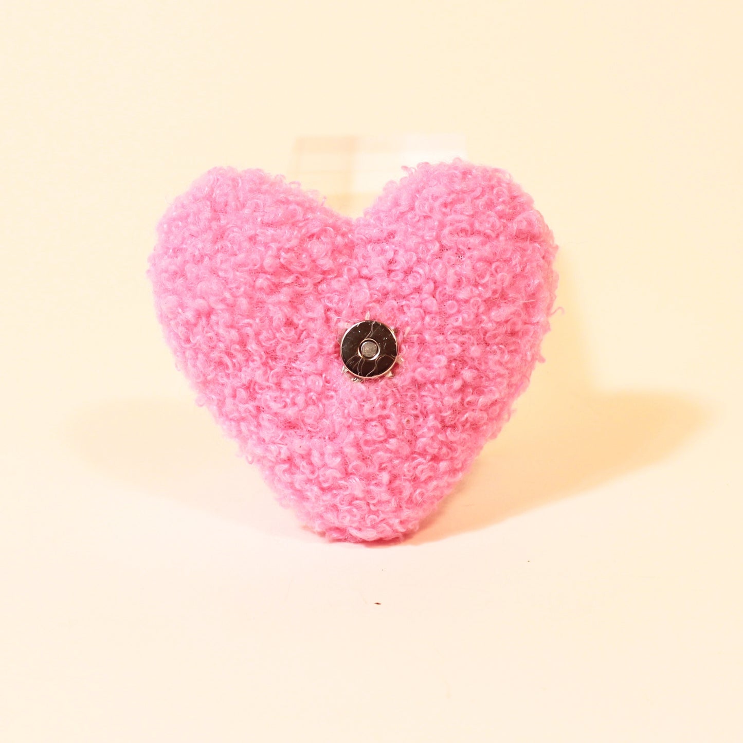 Hot Pink Plush Catnip Heart Toy for Playful Cats