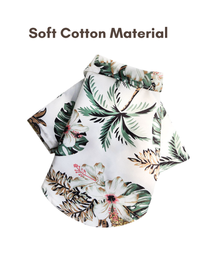 Soft Cotton Hawaii T-Shirt for Cats and Small Dogs