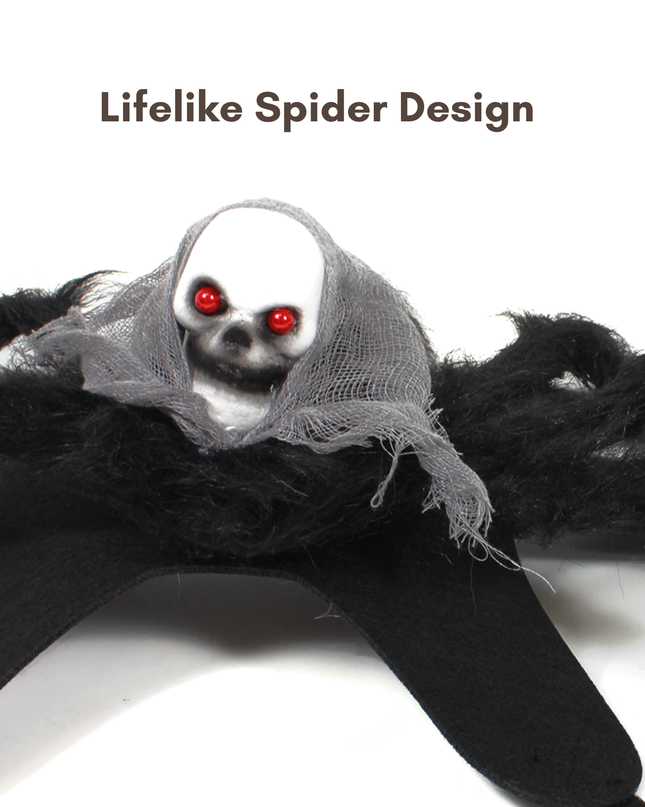 Halloween Spider with Head Scarf Pet Costume