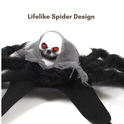 Halloween Spider with Head Scarf Pet Costume