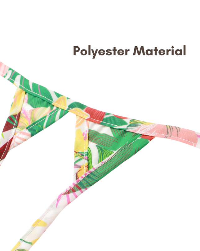 Tropical Hawaii Bikini Costume for Cats and Dogs – Adjustable Summer Skirt Set